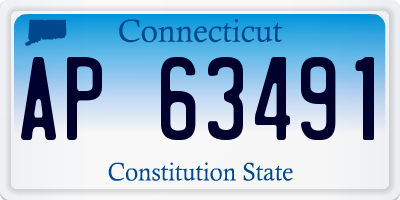 CT license plate AP63491