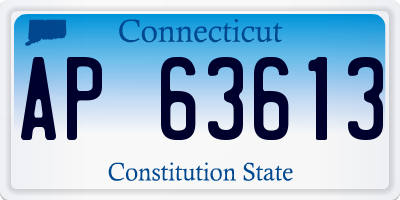 CT license plate AP63613