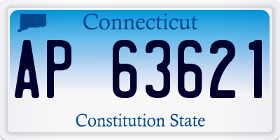 CT license plate AP63621