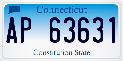 CT license plate AP63631