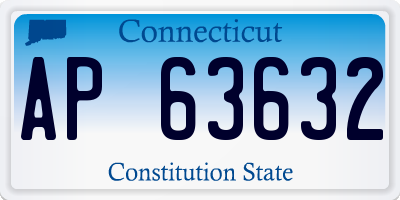 CT license plate AP63632