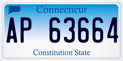 CT license plate AP63664