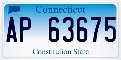 CT license plate AP63675