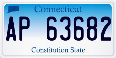 CT license plate AP63682