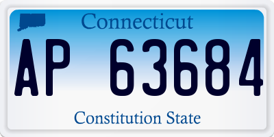 CT license plate AP63684