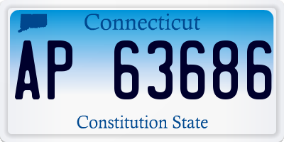 CT license plate AP63686