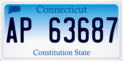 CT license plate AP63687