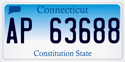 CT license plate AP63688