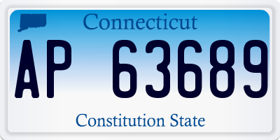CT license plate AP63689