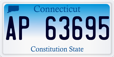 CT license plate AP63695