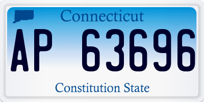 CT license plate AP63696
