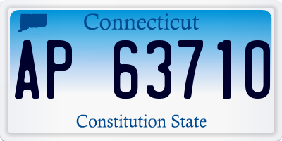 CT license plate AP63710