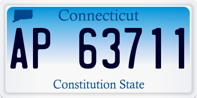 CT license plate AP63711