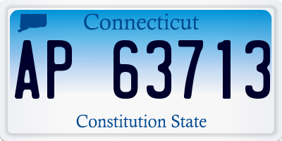 CT license plate AP63713