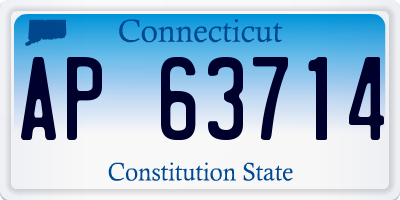 CT license plate AP63714