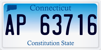 CT license plate AP63716