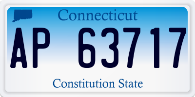 CT license plate AP63717