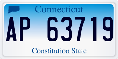 CT license plate AP63719