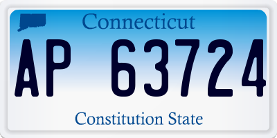 CT license plate AP63724