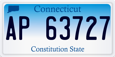 CT license plate AP63727