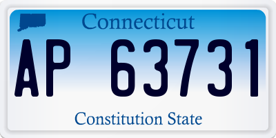 CT license plate AP63731