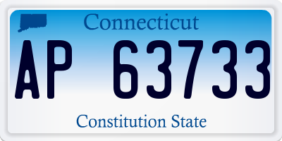 CT license plate AP63733