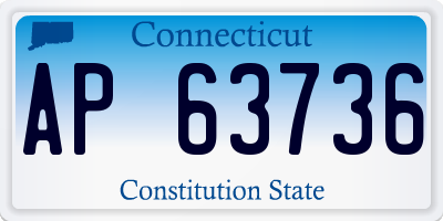 CT license plate AP63736