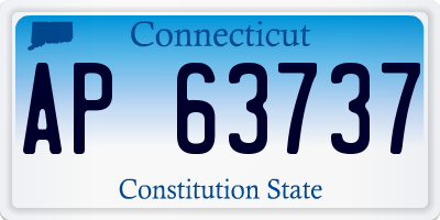 CT license plate AP63737