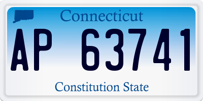 CT license plate AP63741