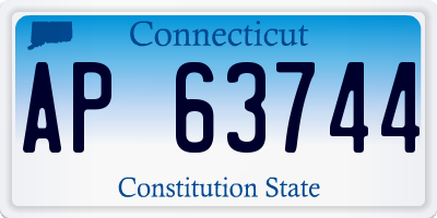 CT license plate AP63744