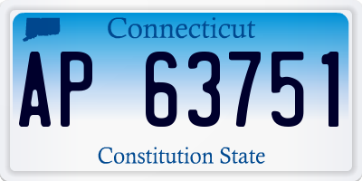 CT license plate AP63751