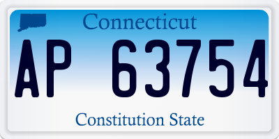 CT license plate AP63754