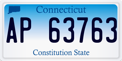 CT license plate AP63763