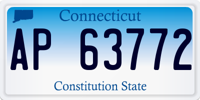 CT license plate AP63772