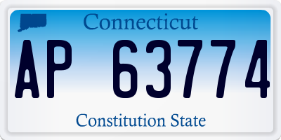 CT license plate AP63774