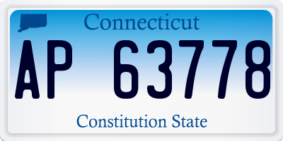 CT license plate AP63778