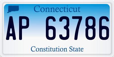 CT license plate AP63786