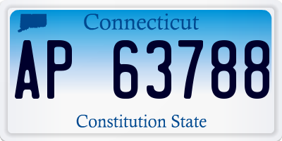 CT license plate AP63788