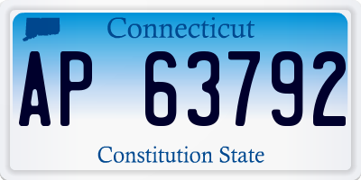 CT license plate AP63792