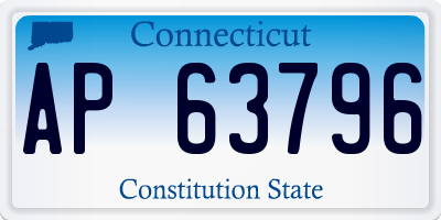 CT license plate AP63796