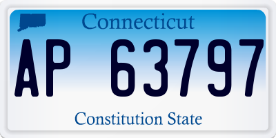 CT license plate AP63797