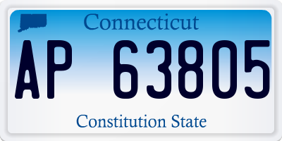 CT license plate AP63805