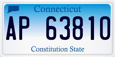 CT license plate AP63810