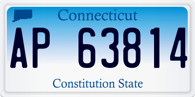 CT license plate AP63814