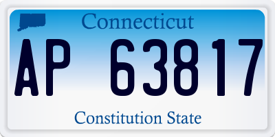 CT license plate AP63817