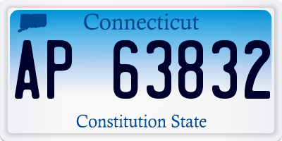 CT license plate AP63832