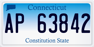 CT license plate AP63842