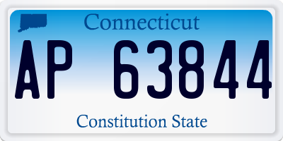 CT license plate AP63844