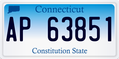 CT license plate AP63851