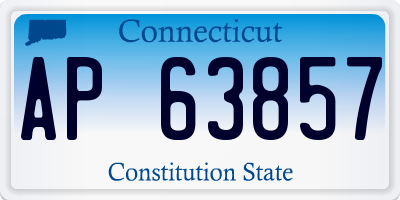 CT license plate AP63857